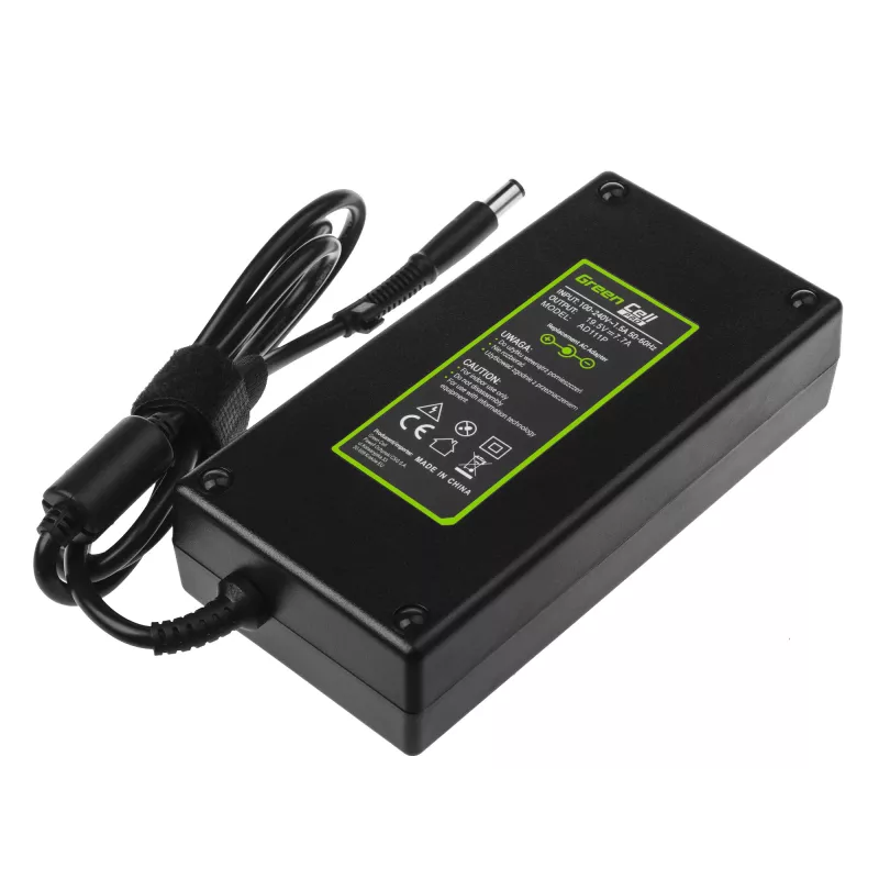Maitinimo adapteris Green Cell AD111P 150W 19.5V 7.7A universalus nešiojamojo kompiuterio adapteris, juodas