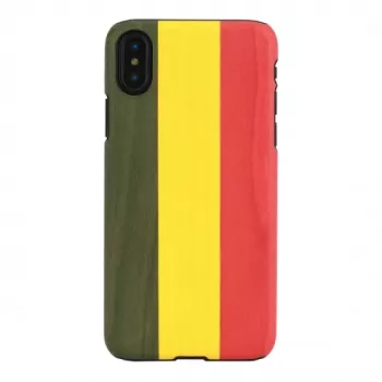 man and wood išmaniojo telefono dėklas iPhone X/XS — Reggae Juoda, apsauginis kietas galinis dangtelis