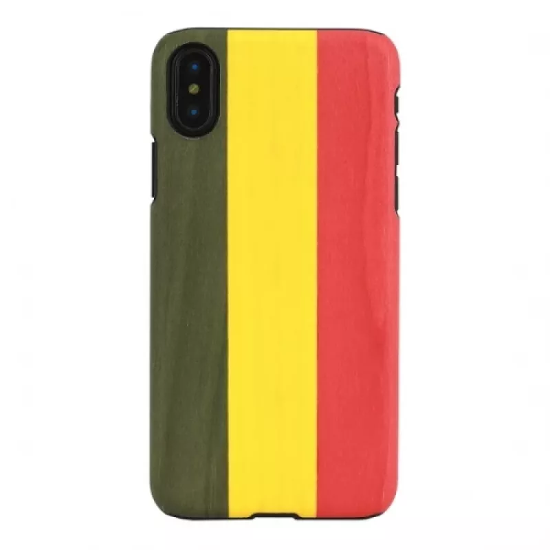 man and wood išmaniojo telefono dėklas iPhone X/XS — Reggae Juoda, apsauginis kietas galinis dangtelis