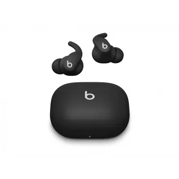 Belaidės į ausis įdedamos ausinės Apple Powerbeats Fit — H1 lustas, IPX4 atsparumas vandeniui, aktyvus triukšmo slopinimas, Dolby Atmos, USB‑C įkrovimo dėklas, 30 val. atkūrimo