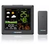 Oro stotis BLAUPUNKT WS25BK — vidaus/lauko temperatūros ir drėgmės monitorius, juoda, 1 jutiklis, LCD ekranas