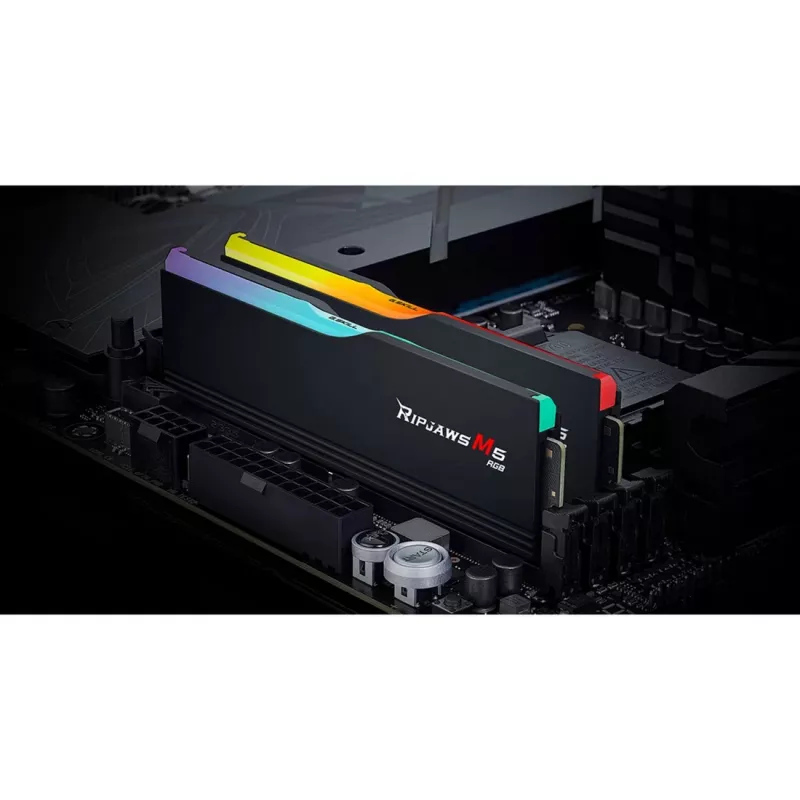 DIMM 32 GB DDR5-6800 (2x 16 GB) Dual-Kit, atmintinė juoda, F5-6800J3445G16GX2-RM5RK, Ripjaws M5 RGB, INTEL XMP