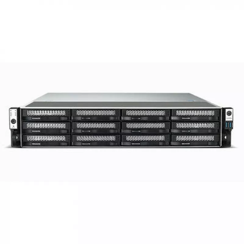TerraMaster U12-500 Plus NAS stelažas (2U) Intel® Core™ i7 16 GB DDR5 0 TB pilkas