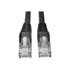 Eaton Tripp Lite Series Cat6 Gigabit Snagless Molded (UTP) Ethernet Cable (RJ45 M/M), PoE, Black, 5 ft. (1.52 m) - Patch-Cable - RJ-45 (M) to RJ-45 (M) - 1.52 m - UTP - CAT 6 - Mou