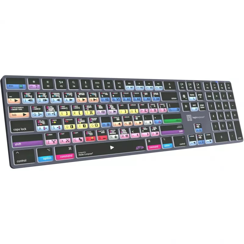 Logickeyboard Avid Media Composer - Pro Titan UK Mac - klaviatūra - QWERTY