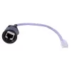 IP67 nepralaidus vandeniui RJ45 lizdas, 150 mm, UTP Cat.5