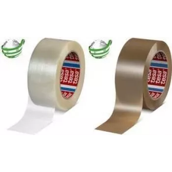 Juosta TESA 60418 Ruda 132m PET Sintetinė guma 50mm
