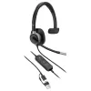 Monauralinės USB laidinės ausinės Poly Mission 615 — svoris 117,5 g