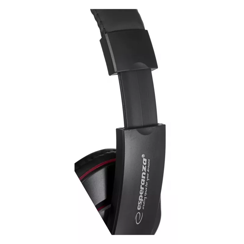 Esperanza EH121 ausinės / headset laidinės į ausį muzika juodos