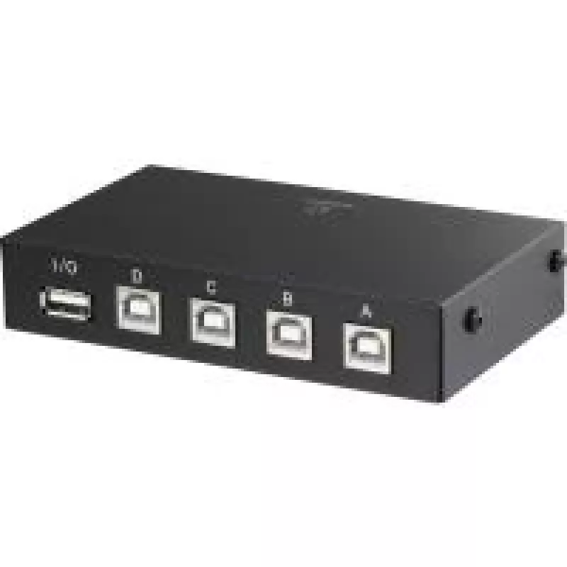USB jungiklis Renkforce RF-4106952 — 4 prievadų USB 2.0, juodas