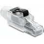 DELOCK RJ45 kištukas, montuojamas vietoje, Cat.6A, neekranuotas, skaidrus/juodas (91127)