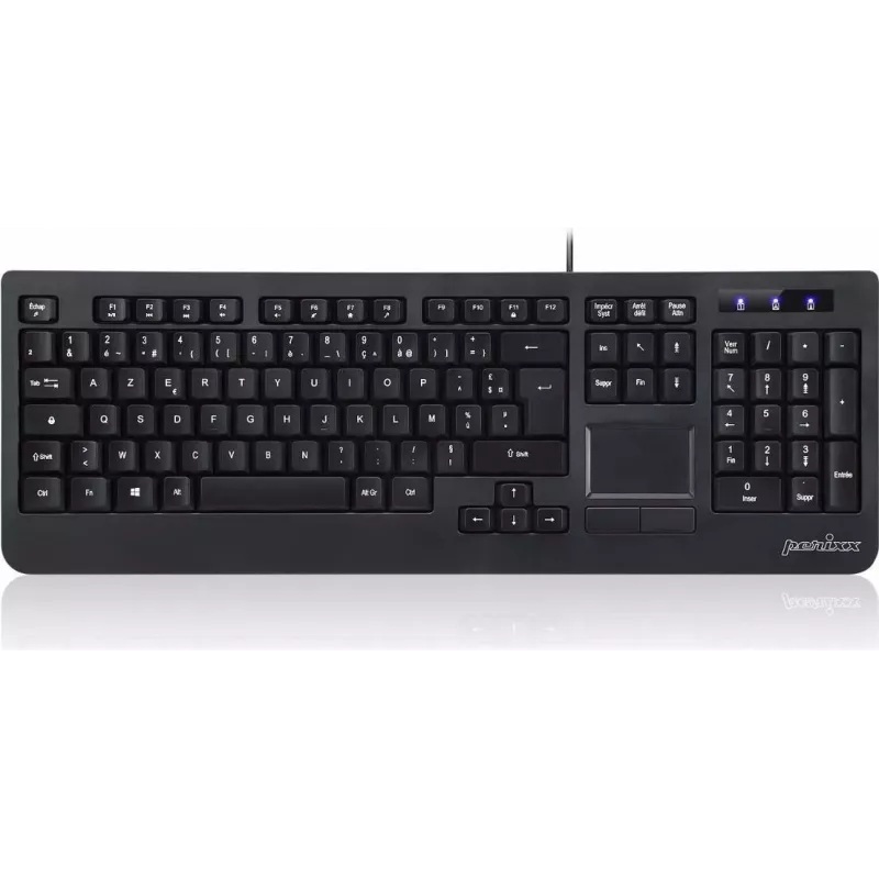 Perixx Periboard-513 II klaviatūra USB QWERTY angliška juoda (PERIBOARD-513 II US)