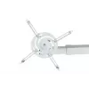 Sieninis laikiklis AVTEK WallMount Next 1200 — plieninis, baltas, teleskopinis, 360° pasukamas, pakreipiamas ±42°, maks. apkrova 20 kg