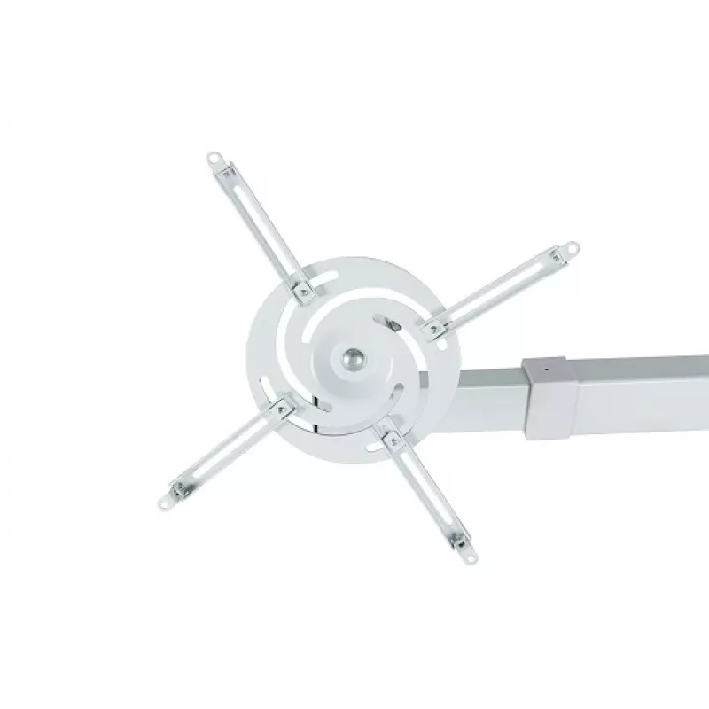Sieninis laikiklis AVTEK WallMount Next 1200 — plieninis, baltas, teleskopinis, 360° pasukamas, pakreipiamas ±42°, maks. apkrova 20 kg
