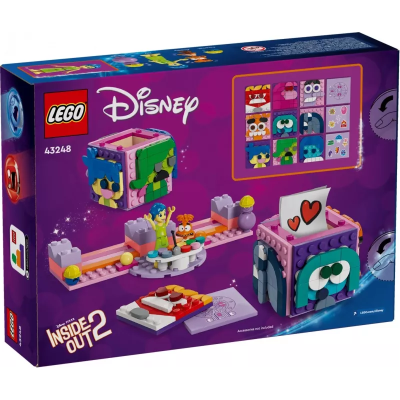 Statybinis žaislas „LEGO Disney Pixar Inside Out 2“ nuotaikos kubelių rinkinys 43248