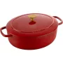 „Ballarini Bellamonte“ ovalus ketaus puodas 4,5 l raudonas