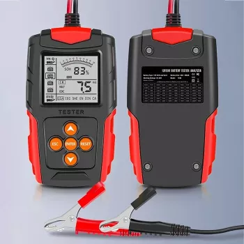 Qoltec 52484 LCD digital battery tester | 12V | 24V | 3Ah-200Ah