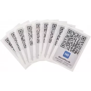 Hekatron Service Codes Mein HPlus 10er modelis 30-6800118-01-01 — 10 paslaugų kodų lipdukų rinkinys