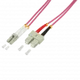 Logilink - Patch-Cable - LC Multi-Mode (M) į SC multi-mode (M) - 10 m - Šviesolaidis - 50/125 mikrometrai - OM4 - Be halogenų - viržinė violetinė (FP4LS10)