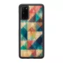 Apsauginis telefono dėklas iKins, skirtas Samsung Galaxy S20 — Mosaic Juoda