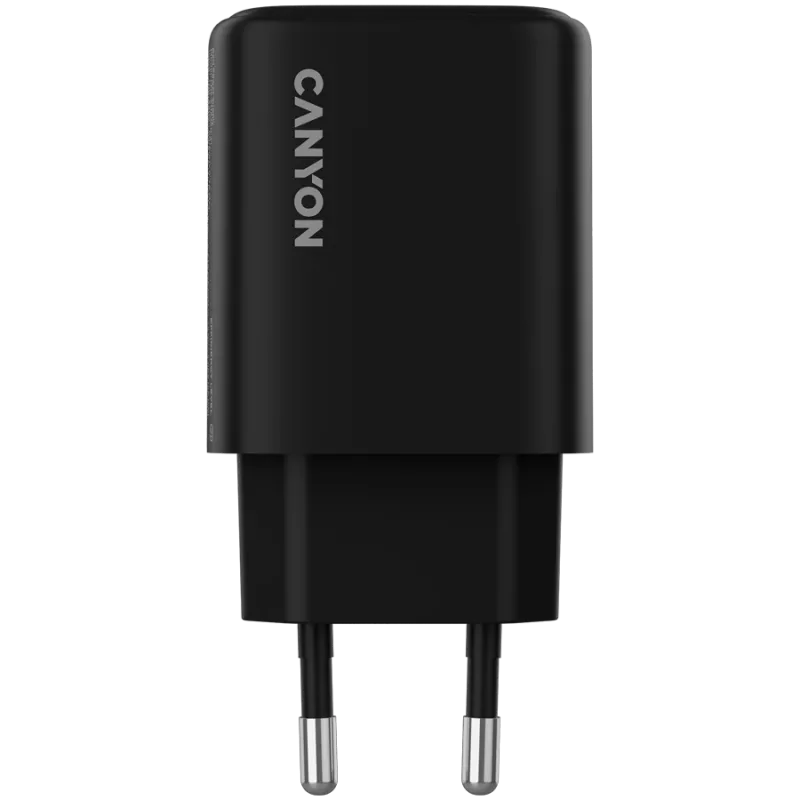 CANYON įkroviklis OnCharge 250 25W 1xPD 1xQC EU juodas