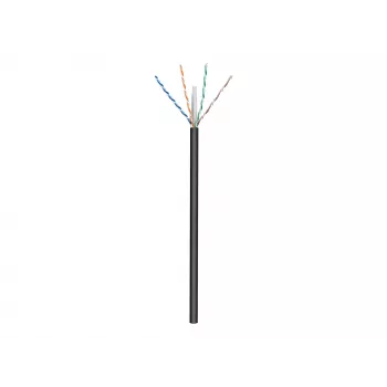 Goobay lauko tinklo kabelis | CAT 6 U/UTP | AWG 24/1 | Ilgis: 100 m | Juoda