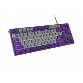 NATEC Fury Gaming klaviatūra Kanabo K2 US white-backlit mechanical Pilka-purple