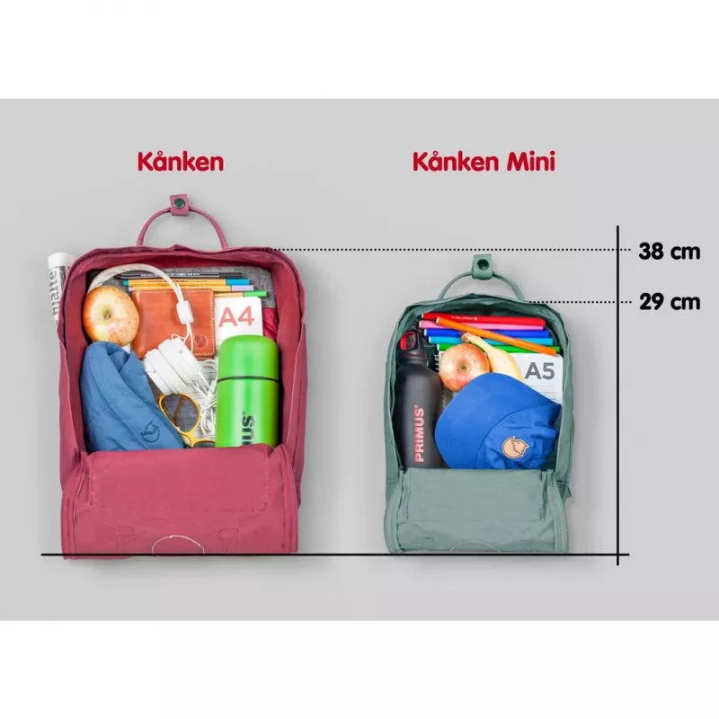 Fjällräven Kånken kuprinė Graphite Vinylon užtraukiamas užsegimas