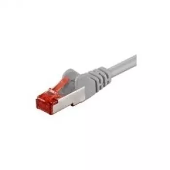 Wentronic Goobay CAT 6 komutacinis kabelis, S/FTP (PiMF), pilkas, 3 m - LSZH be halogenų, varis (50888)