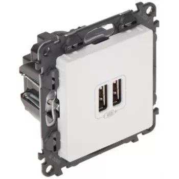 Sieninis įkrovimo lizdas Legrand Valena Life USB modelis LE-753112 su integruotais USB prievadais