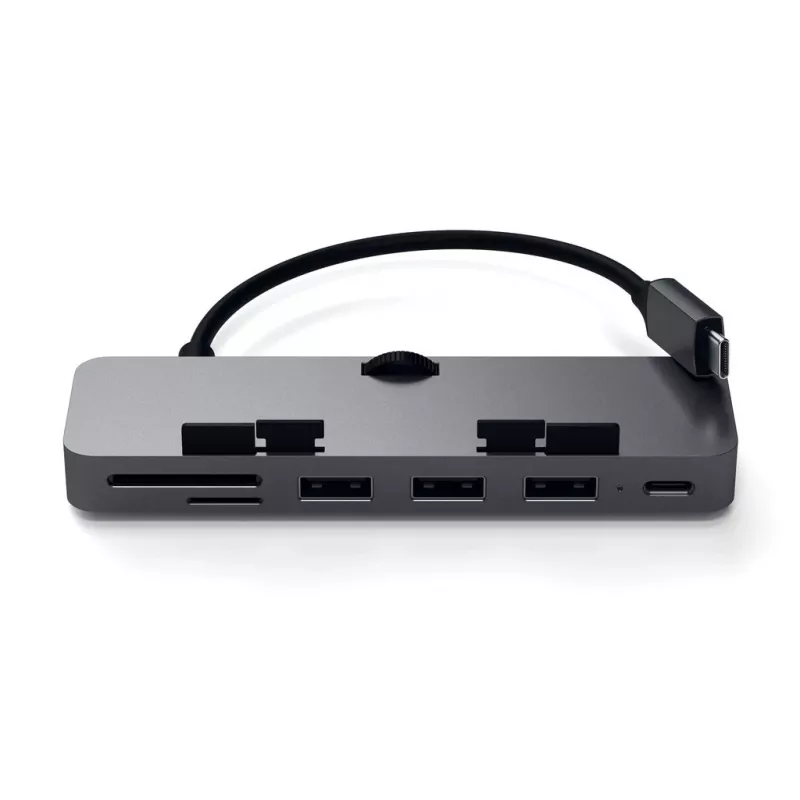 Satechi ST-TCIMHM nešiojamojo kompiuterio dokas / prievadų daugiklis USB 3.2 Gen 1 (3.1 Gen 1) Type-C pilka