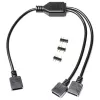 RGB skirstytuvo laidas EK Water Blocks Loop D-RGB 2 krypčių juodas 5V