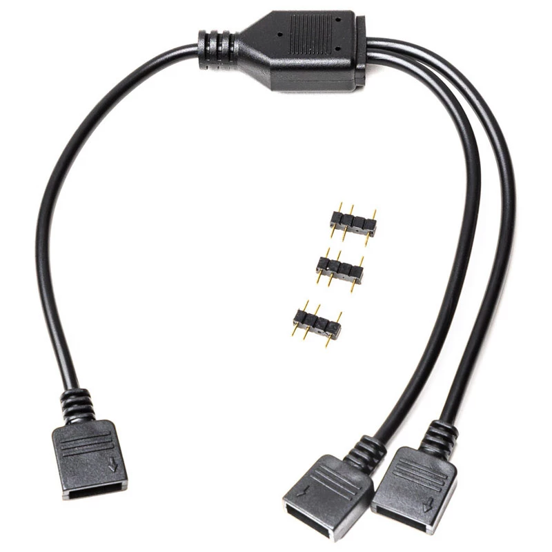 RGB skirstytuvo laidas EK Water Blocks Loop D-RGB 2 krypčių juodas 5V