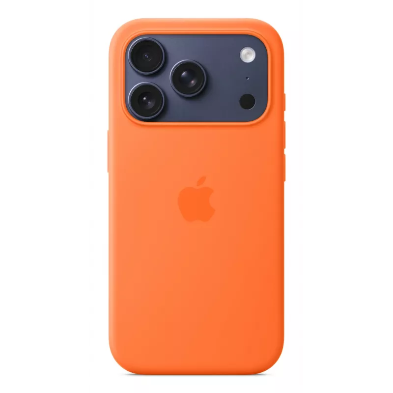 Silikoninis dėklas Apple iPhone 17 Pro MagSafe Oranžinis