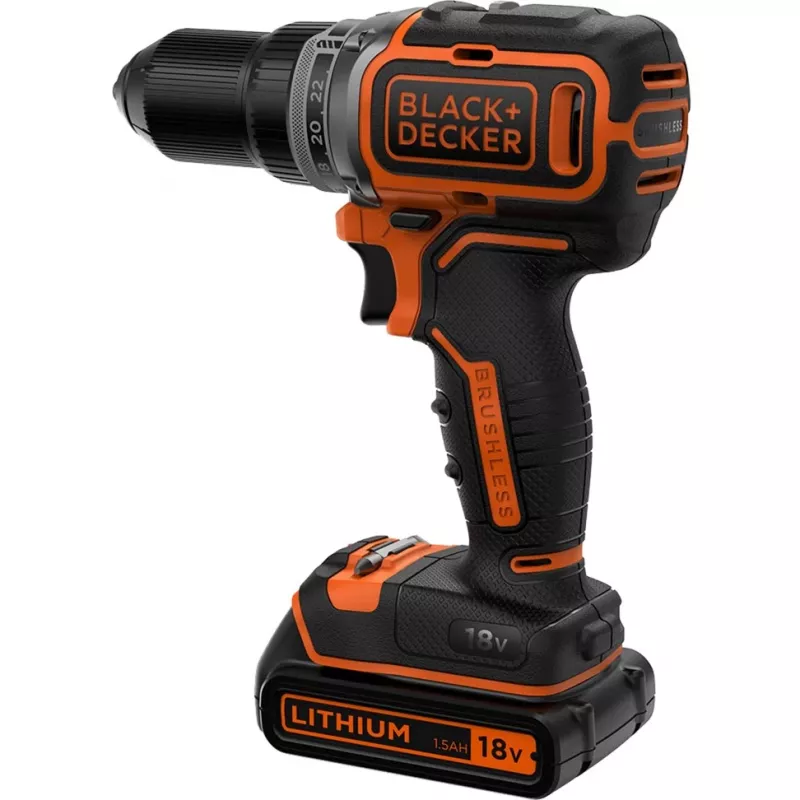 Akumuliatorinis atsuktuvas Juoda & Decker BL186K-QW, 1650 RPM, 52 N⋅m