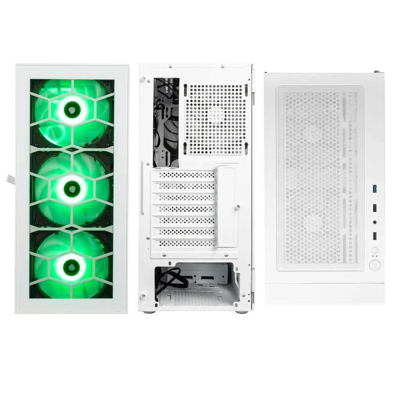 Kolink Observatory HF Glass ARGB Midi-Tower - balta