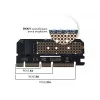 Išplėtimo plokštė, adapteris M.2 NVMe M-Key PCI-E Savio AK-41