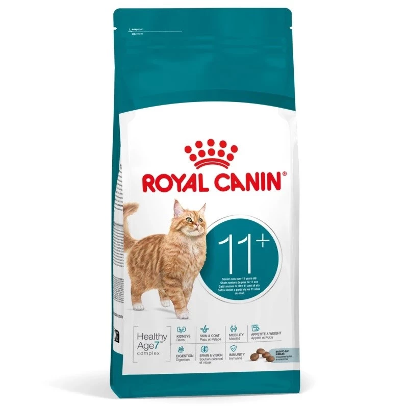 Sausas kačių ėdalas Royal Canin FHN Ageing 11+ 4 kg — visavertis ėdalas vyresnio amžiaus katėms, paukštiena, 30 % baltymų