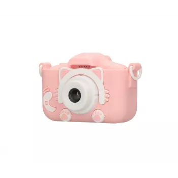 Vaikiškas skaitmeninis fotoaparatas Extralink H27 SINGLE PINK Rožinis Baltas 3 metai