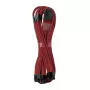 CableMod C-Series PRO ModMesh 12VHPWR į 3x PCI-e kabelis, skirtas Corsair - 60 cm, tamsiai raudonas
