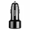 Automobilinis USB greitasis įkroviklis Baseus CCMLC20A-01 – išmaniesiems telefonams, įvestis 12–24 V, išvestis iki 20 V, juoda