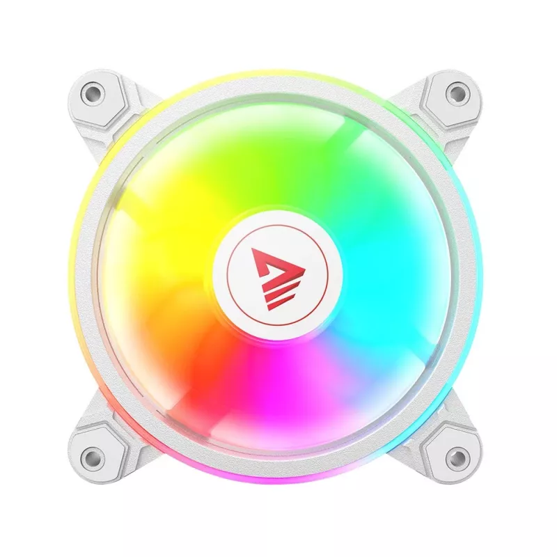 SAVIO FAN-01 WHITE 4-pack 120 mm ARGB ventiliatorius su valdikliu ir nuotolinio valdymo pulteliu