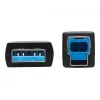 Eaton Tripp Lite Series USB 3.2 Gen 1 plenuminis pluoštinis aktyvus optinis kabelis (AOC) - A/B M/M, juodas, 20 m - USB kabelis - USB A tipo (M) į USB B tipo (M) - USB 3.2 Gen 1 - 20,0 m - P