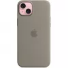 Silikono dėklas Apple iPhone 15 Plus MagSafe molio spalvos