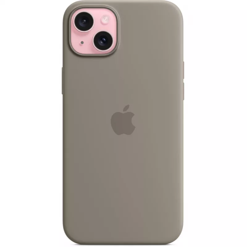 Silikono dėklas Apple iPhone 15 Plus MagSafe molio spalvos