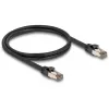 Tinklo kabelis DELOCK 80240 Cat6a U/FTP (STP) RJ-45–RJ-45, 1 m, juodas