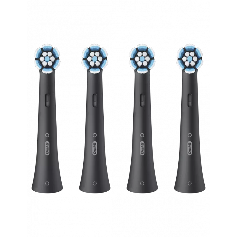 Oral-B iO Gentle Care keičiamos šepetėlių galvutės, juodos, 4 vnt.