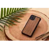 man and wood išmaniojo telefono dėklas iPhone 11 Pro Max — juodasis riešutmedis, medinė nugarėlė, apsauginis rėmelis
