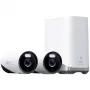 „Anker Eufy eufyCam E330 (Professional)“ – 2 kamerų rinkinys – tinklo stebėjimo kamera – lauko zona – atspari oro sąlygoms – spalvota (dieną/naktį) – 8 MP – 3840 x 2160 – 4K – garsas – „Wi-Fi“ – 2