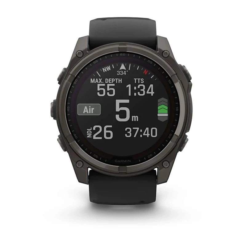 Garmin fenix 8 3,56 cm (1,4) 51 mm Skaitmeninis 280 x 280 pikselių Liečiamas ekranas Titanas Wi-Fi GPS (palydovas)